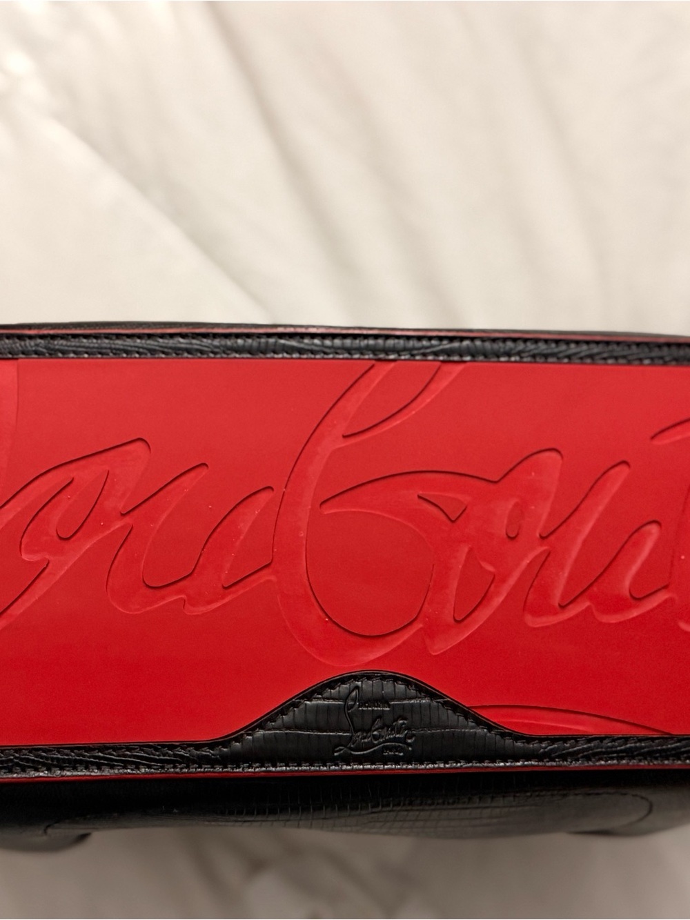 Christian Louboutin Black Tote with Red Interior - Picture 2 of 9